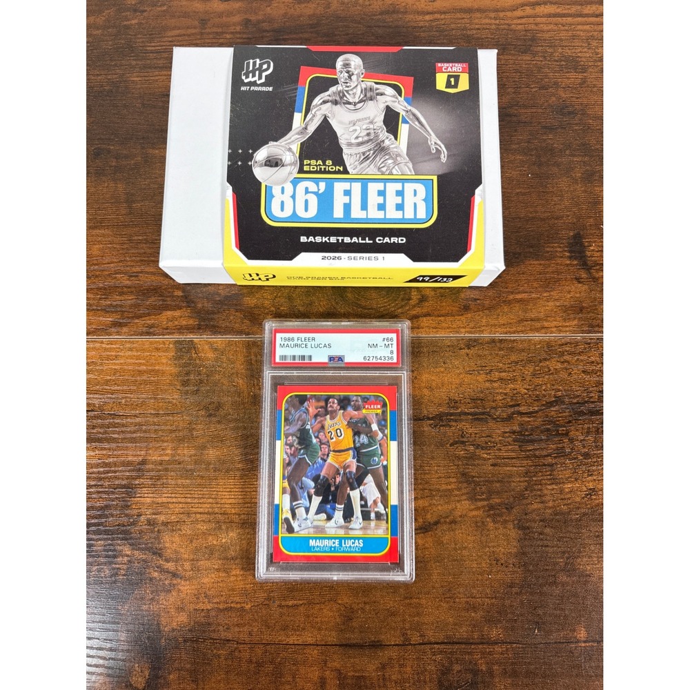 1986 Fleer Maurice Lucas #66 Lakers PSA 8 NM-MT Hit Parade 2024 Series 1 99/132